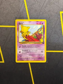 Abra 49/82 - Pokemon TCG Team Rocket Unlimited Card WOTC LP - Image 1