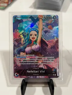 Nefeltari Vivi OP04-001 Alternate Art LeaderOne Piece TCG Card English - Image 1