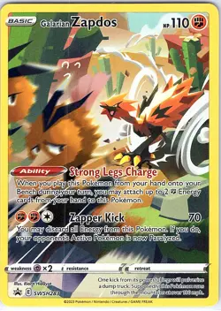 Galarian Zapdos Promo SWSH: Sword & Shield Promo Cards SWSH283 NM - Image 1