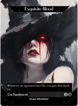 Exquisite Blood - Full Art Altered Art Custom Proxy Cards - Image 1