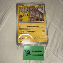 Pikachu at the Museum – Natural History Museum London Promo Card (UK Exclusive) - Image 1