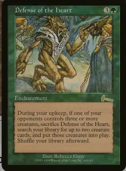 Magic The Gathering Urza's Legacy Defense of the Heart #100/143 MTG TCG CCG - Image 1