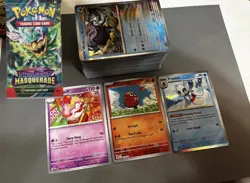 Pokemon TCG Twilight Masquerade BULK Approx 145 cards Commons, Reverses, Holos - Image 1