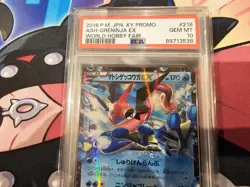 Ash-Greninja EX - 2016 Pokemon Jpn XY Promo World Hobby Fair #218 - PSA 10 💎 - Image 5
