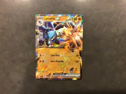 Pokemon TCG - Stellar Crown - Lucario ex 082/142 Double Rare Holofoil - Image 1
