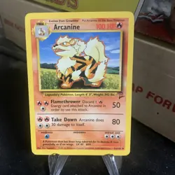 ARCANINE 33/130 Base Set 2 Uncommon Pokemon Card - Image 1