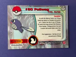 #60 POLIWAG 1999 TOPPS CHROME POKEMON TV WATER - Image 2