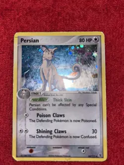 Persian 44/112 EX FireRed & LeafGreen Pokemon 2004 MP - Image 1