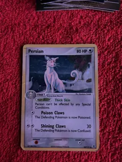 Persian 44/112 EX FireRed & LeafGreen Pokemon 2004 MP - Image 2