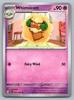 Pokemon TCG SV: Paldean Fates Whimsicott 035/091 - Image 1