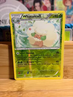 WHIMSICOTT 11/98 B&W Emerging Powers Vintage Reverse Holo Pokemon TCG Near Mint - Image 1