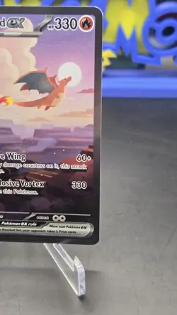 Pokemon TCG Charizard 199/165 English 151 Ace NM Near Mint - Image 3