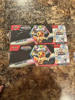 TWO Sam’s Club Pokemon Prismatic Evolutions Surprise Box & Booster Bundle - Image 1