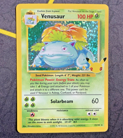 Venusaur 15/102 HOLO Celebrations Classic Collection Pokemon 25th Anniversary NM - Image 1