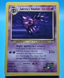 2000 Pokemon Gym Heroes Sabrina's Haunter #58/132 LP - Image 1