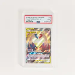 2019 Pokemon SM Team Up #170 Latias & Latios GX Alternate Full Art PSA 9 - Image 3