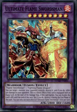 Ultimate Flame Swordsman 1st Ed Super Rare MZMI-EN004 Yu-Gi-Oh! - Image 1