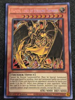 Yu-gi-oh! TCG 1x Hamon Lord of Striking Thunder MP21-EN253 x1 Secret LIGHT NM - Image 1