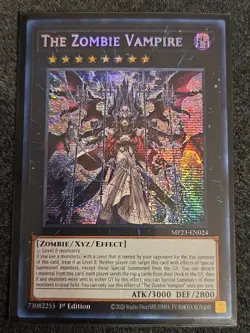 Yu-Gi-Oh! The Zombie Vampire MP23-EN024 secret rare 1st Edition NM - Image 1