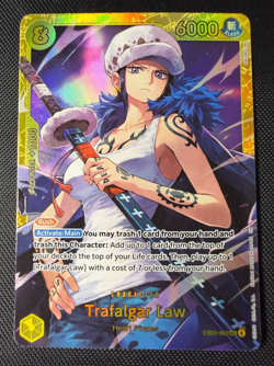 One Piece TCG Trafalgar Law EB03-062 SEC Extra Booster Heroines Edition Eng NM - Image 1