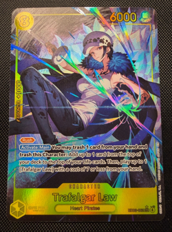 One Piece TCG Trafalgar Law Alt Art SEC EB03-062 Heroines Edition English NM - Image 1