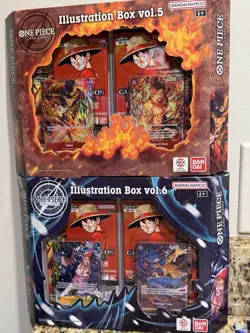 One Piece TCG Illustration Box Vol 5 and Vol 6 BUNDLE SEALED - Image 1