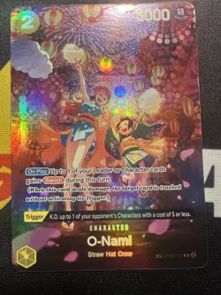 2024 ONE PIECE OP07-500 YEARS IN THE FUTURE SPECIAL ALTERNATE ART O-NAMI - Image 1