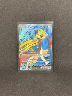 Pokemon Card Hop's Zacian ex 176/159 Ultra Rare Journey Together Near Mint - Image 1