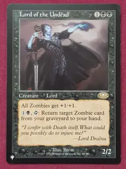 Magic The Gathering THE LIST - PLANESHIFT LORD OF THE UNDEAD black card MTG - Image 1