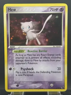 Mew 4/17 POP Series 4 Promo Pokemon Card Holo Foil Rare LP - Image 1