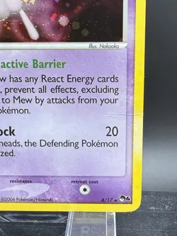 Mew 4/17 POP Series 4 Promo Pokemon Card Holo Foil Rare LP - Image 4