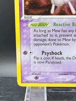 Mew 4/17 POP Series 4 Promo Pokemon Card Holo Foil Rare LP - Image 5