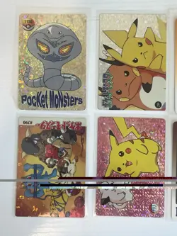 Vintage Pokemon Pocket Monsters Cards- 10 Card Lot Holofoil Sticker Pikachu - Image 2