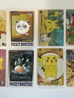 Vintage Pokemon Pocket Monsters Cards- 10 Card Lot Holofoil Sticker Pikachu - Image 3