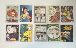 Vintage Pokemon Pocket Monsters Cards- 10 Card Lot Holofoil Sticker Pikachu - Image 5