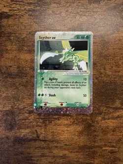 Pokemon Scyther EX TCG Holo Ultra Rare Card Ruby and Sapphire 102/109 MP-HP - Image 1