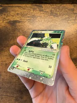 Pokemon Scyther EX TCG Holo Ultra Rare Card Ruby and Sapphire 102/109 MP-HP - Image 2