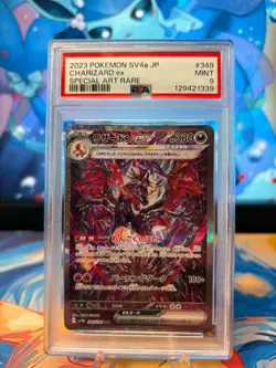PSA 9 Charizard ex 349/190 Shiny Treasure Paldean Fates (Japanese) Pokemon Card - Image 1