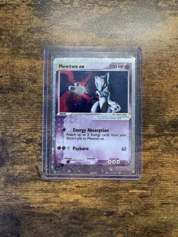 Pokemon Mewtwo EX TCG Holo Ultra Rare Card Ruby and Sapphire 101/109 MP-HP - Image 4
