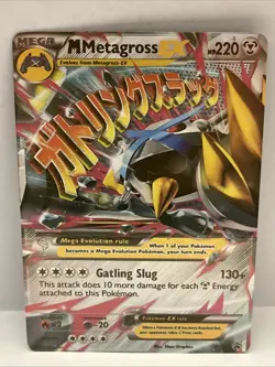 Pokemon TCG M Metagross EX Promo Holo Card XY35 Mega Evolution 220HP XY Set - Image 1