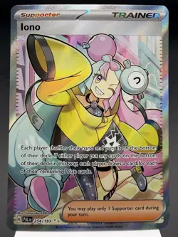 Iono 254/193 - Full Art Ultra Rare - Paldea Evolved Pokemon Card NM - Image 1