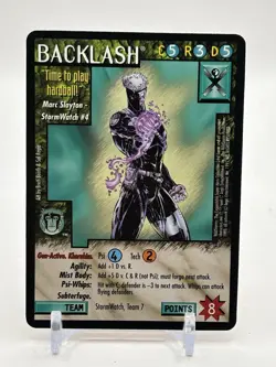 Wildstorms CCG Backlash Wildcore Brett Booth Rare Card Limited Image DC Comics - Image 1