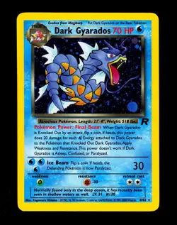 2000 Pokemon DARK GYARADOS Team Rocket Set HOLO RARE Unlimited Edition Card 8/82 - Image 4