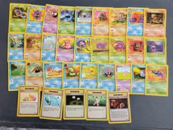 Complete Set Of 32 Uncommon & Common 1999 Fossil Set Pokemon Cards Unlimited - Image 1