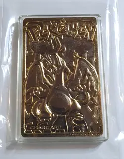 1999 Burger King Pokemon Charizard 23K Gold Card - Good Condition - Image 1