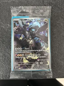 Pokemon Center N's Zekrom 031 Black Star Promo Card I PC STAMPED I Empty Etb box - Image 2