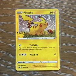 Pokemon TCG PIKACHU SWSH039 General Mills 25th Anniversary Holo Card 2020 - Image 1