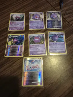Custom Lot Pokemon Cards 6 Gengar 1 Mew - Image 1