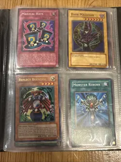 Yu-Gi-Oh Binder Trading Game Book Folder 1996 Holder Konami + Playing Cards - Image 5