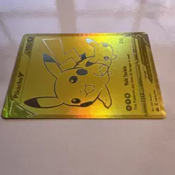 PIKACHU V SWSH145 SWSH: Sword & Shield Promo Cards Gold FA Pokemon card - Image 3